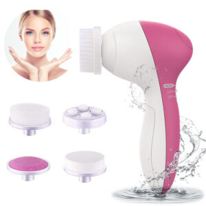 Perie Facială De Curățare, 5 în 1, Rezistent la Apă, 5 Capete De Periere sau Exfoliere
