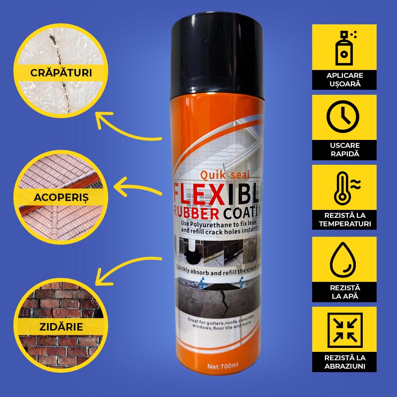 Spray Pentru Hidroizolație Rezistent La Apă (700ML) - imagine 2