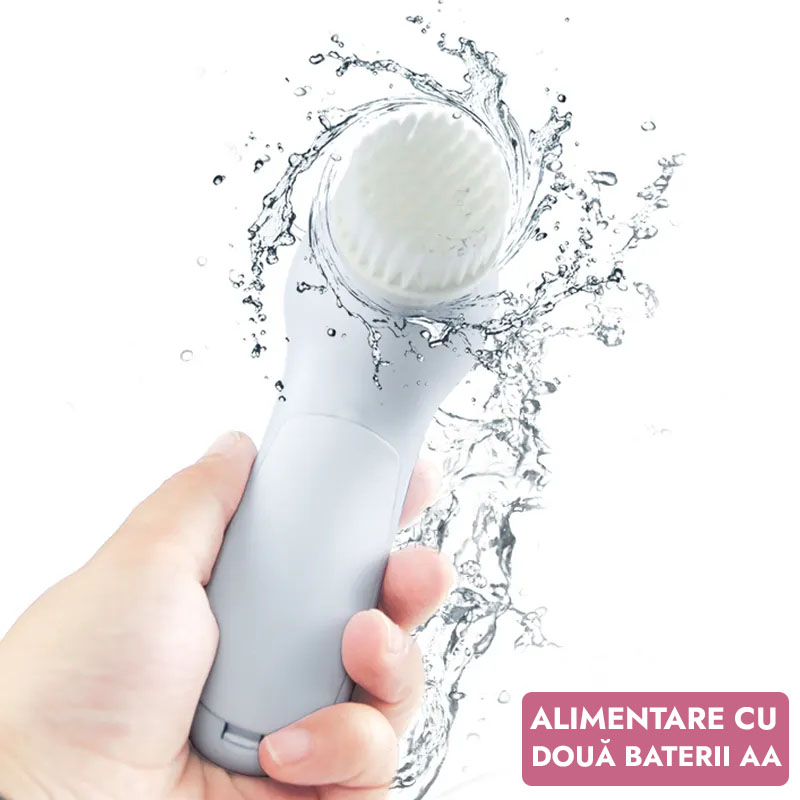 Perie Facială De Curățare, 5 în 1, Rezistent la Apă, 5 Capete De Periere sau Exfoliere - imagine 2